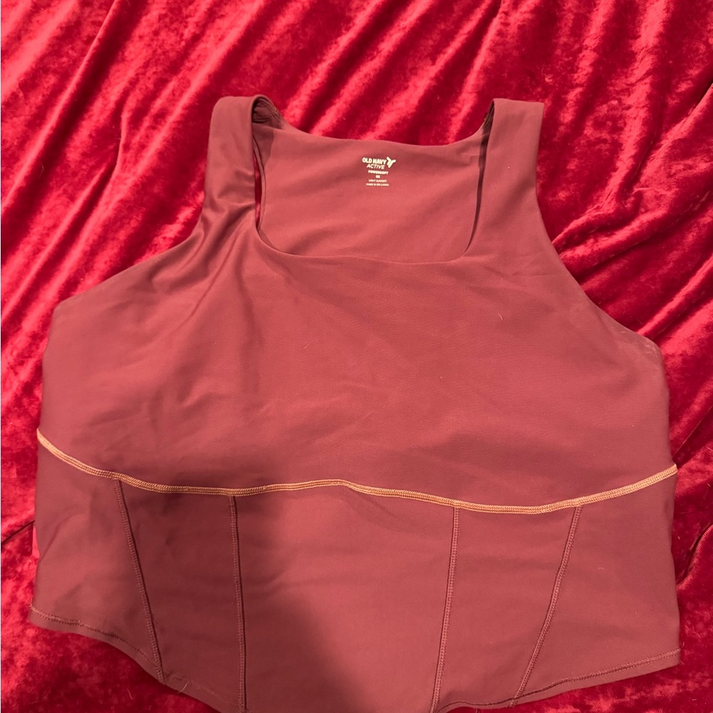 Old Navy Active Burgundy Tank Top